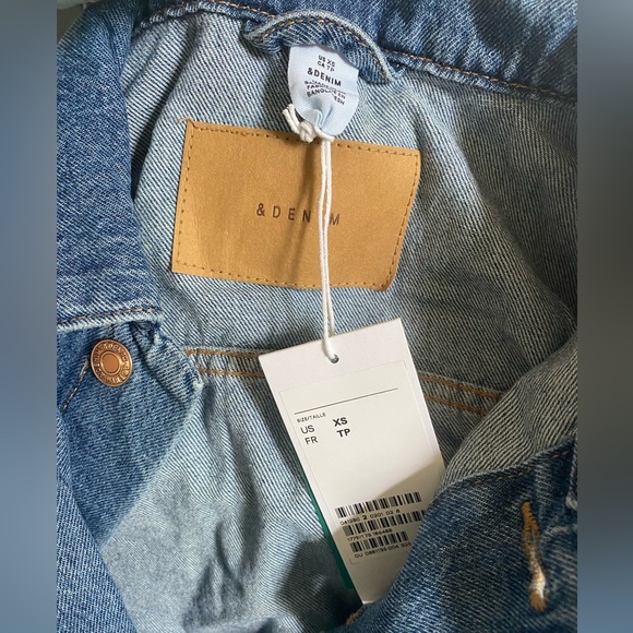 Brand new H&M (&Denim) oversized Denim Jacket (Size X-Small, NWT) - Picture 6 of 7